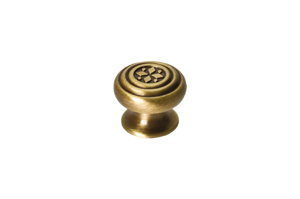 Ручка-кнопка,отделка бронза Макмарт