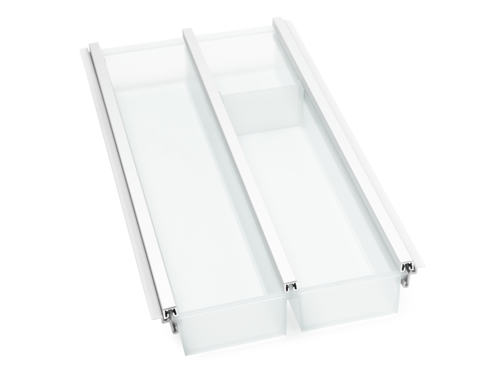 Лоток для столовых приборов Cuisio Pro в ящик Blum Tandembox / Legrabox 500, фасад 300 мм, белый