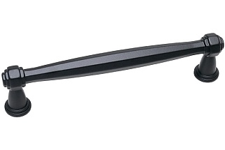 Ручка-скоба 128мм, отделка черный матовый