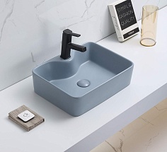 Раковина для ванной донный клапан в комплекте 7291MHL-4 голубой