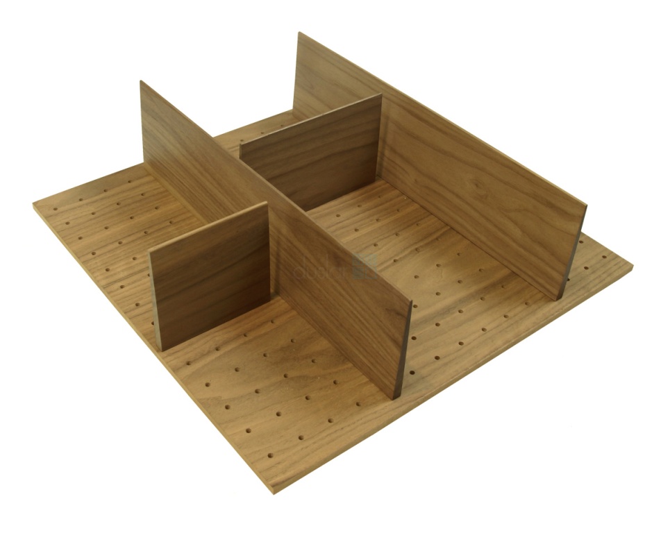 Деревянный лоток WoodLine для сыпучих продуктов в ящик Blum Tandembox, 600 мм, дуб