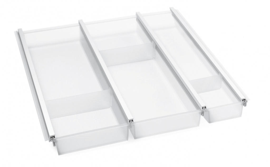 Лоток для столовых приборов Cuisio Pro в ящик Blum Tandembox / Legrabox 500, фасад 500 мм, белый