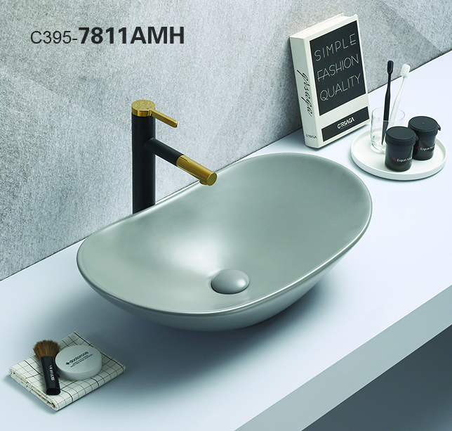 Раковина для ванной 7811АМН-5, светло -серый